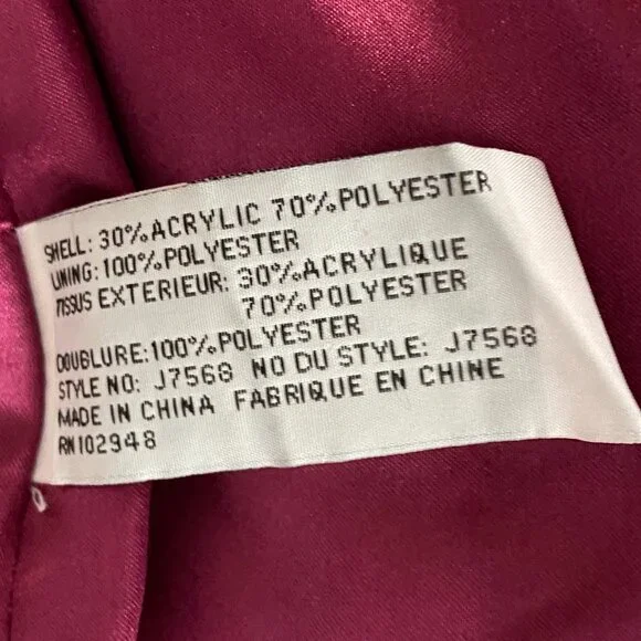 Tulle Checked Black and White Coat (Sz. L) - Picture 11 of 11